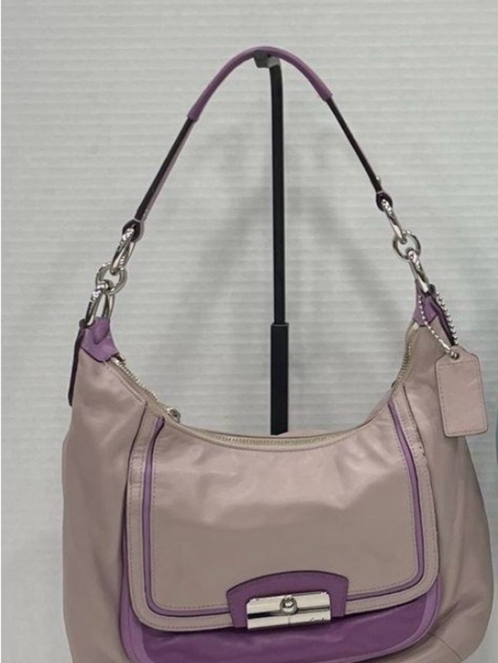 Coach Lavender Two-Tone Shoulder Bag